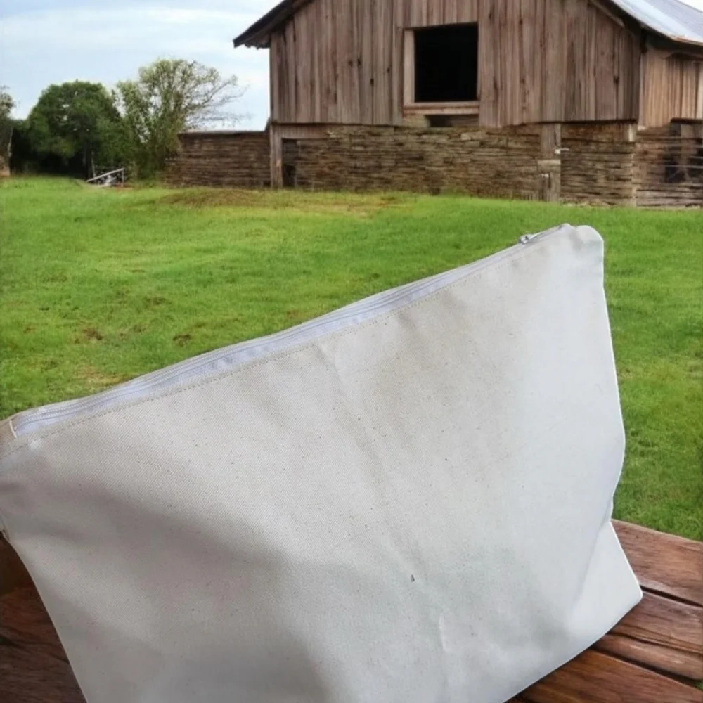 Elegant Cream Cosmetic Bag